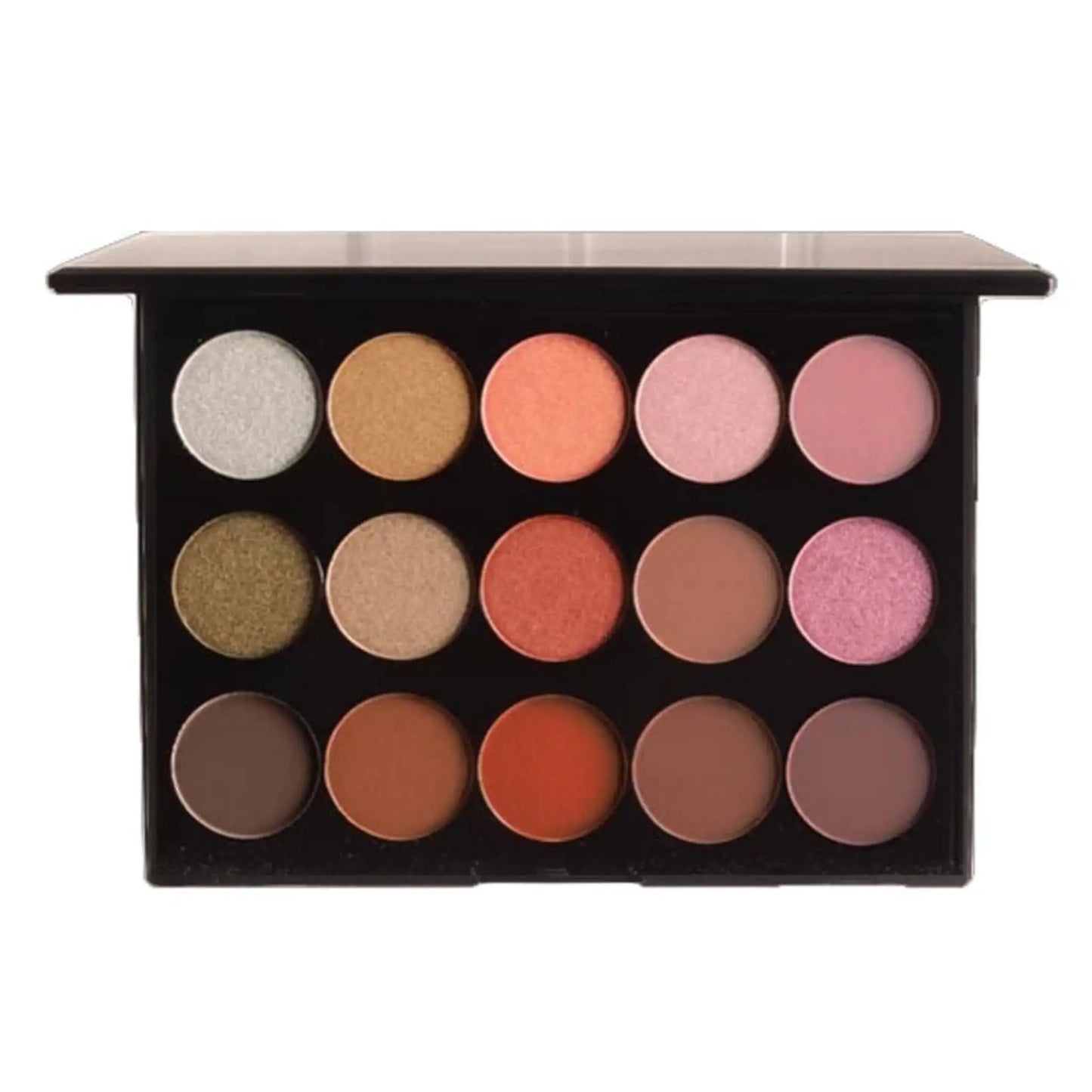 15 Shade Powdered Eyeshadow Palette – Matte & Shimmer Eye Colors
