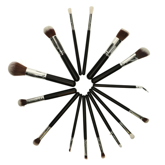  Set of 15 Professional Synthetic Makeup Brushes